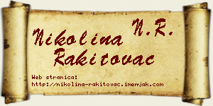 Nikolina Rakitovac vizit kartica
